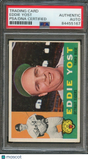 1960 Topps #245 Eddie Yost Signed Card PSA Slabbed Auto Tigers