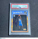 2016-17 Donruss #166 Malik Beasley Signed Card Auto PSA Slabbed Nuggets