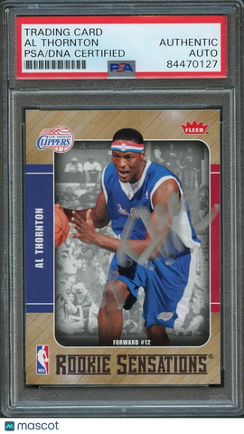2007-08 Fleer Rookie Sensations #RS-13 Al Thornton Signed Card AUTO PSA Slabbed