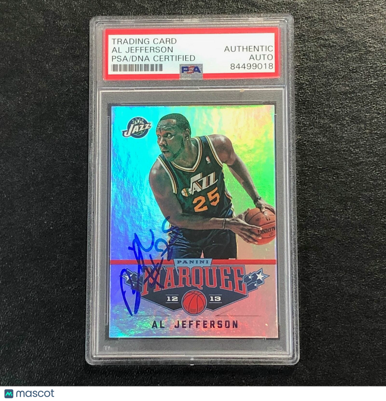 2012-13 Panini Marquee #64 Al Jefferson Signed AUTO PSA Slabbed Jazz