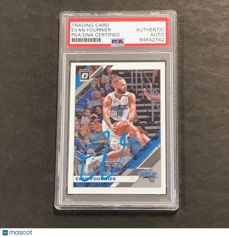 2019-20 Panini Optic #15 Evan Fournier Signed Card AUTO PSA Slabbed Magic