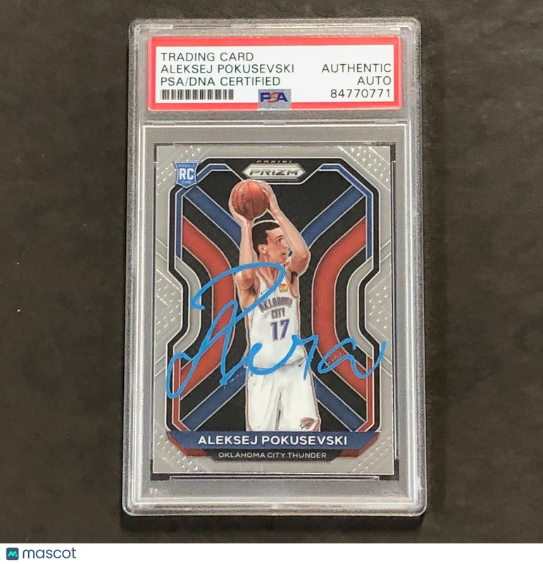 2020-21 Panini Prizm #264 Aleksej Pokusevski Signed Card AUTO PSA Slabbed RC Thu
