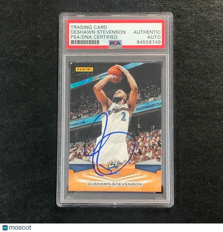 2009 Panini #147 DeShawn Stevenson Signed Card AUTO PSA Slabbed Wizards