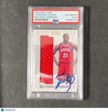 2012-13 Panini National Treasures #38 Thaddeus Young Signed Card PSA AUTO Slabbe