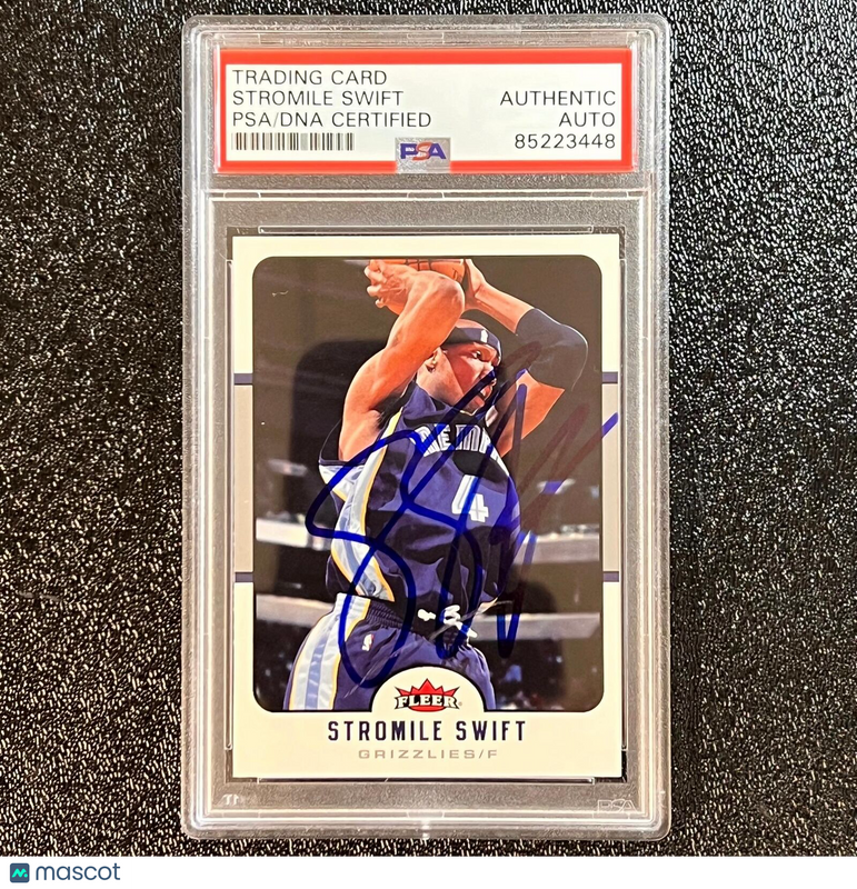 2006-07 Fleer #68 Stromile Swift Signed Card PSA Slabbed AUTO Grizzlies