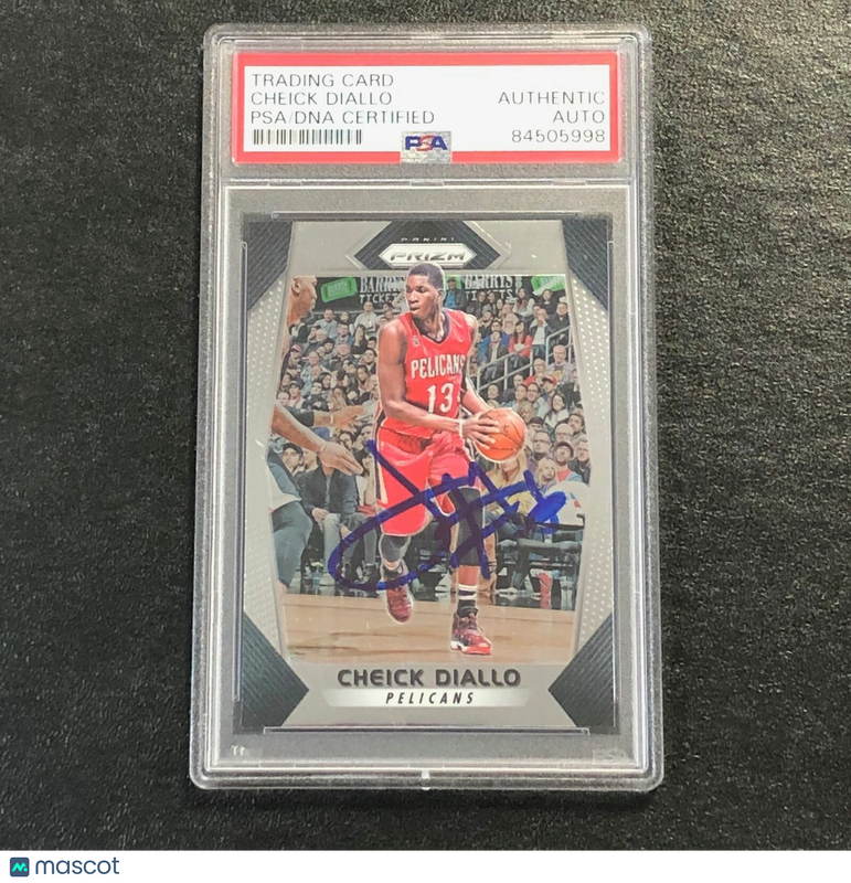 2017 Panini Prizm #126 Cheick Diallo Signed Card AUTO PSA Slabbed Pelicans