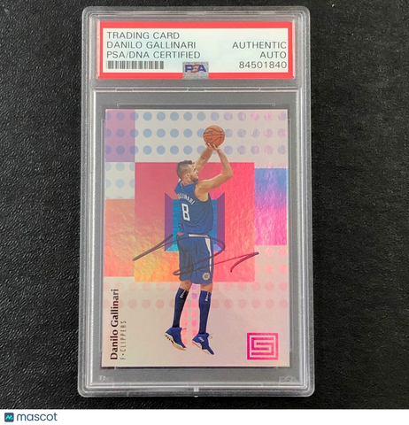 2017-18 Panini Status #84 Danilo Gallinari Signed Card AUTO PSA Slabbed Clippers