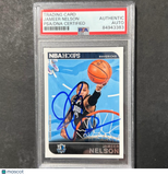 2013-14 Panini Hoops #159 Jameer Nelson Signed Card AUTO PSA Slabbed Mavericks