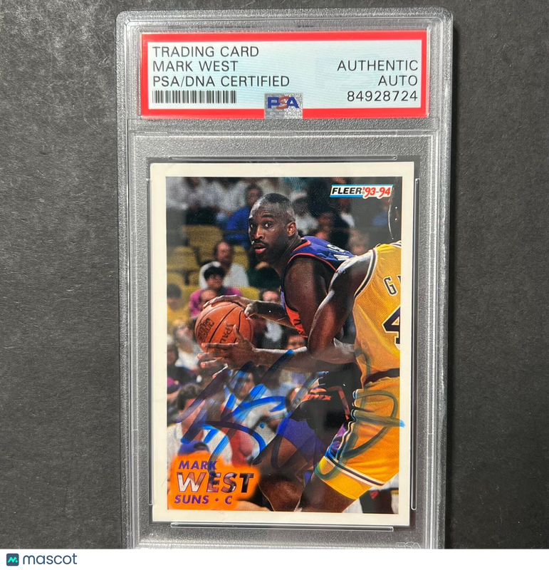 1993-94 Fleer #171 Mark West Signed Card AUTO PSA Slabbed Suns