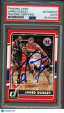 2015-16 Donruss #79 Jared Dudley Signed Card AUTO PSA Slabbed