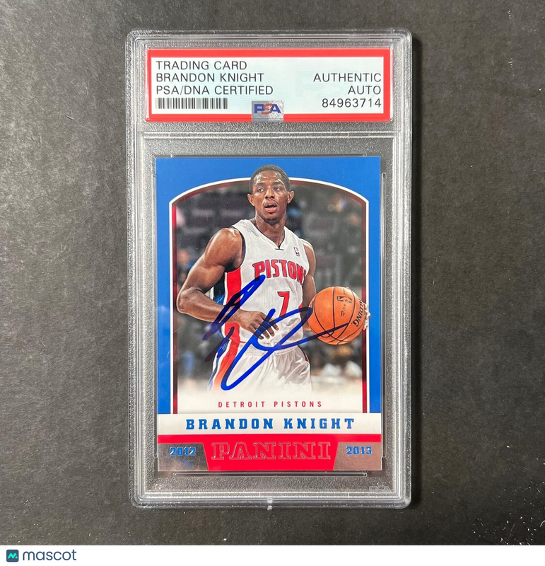2012-13 Panini #202 Brandon Knight Signed Card AUTO PSA Slabbed Pistons