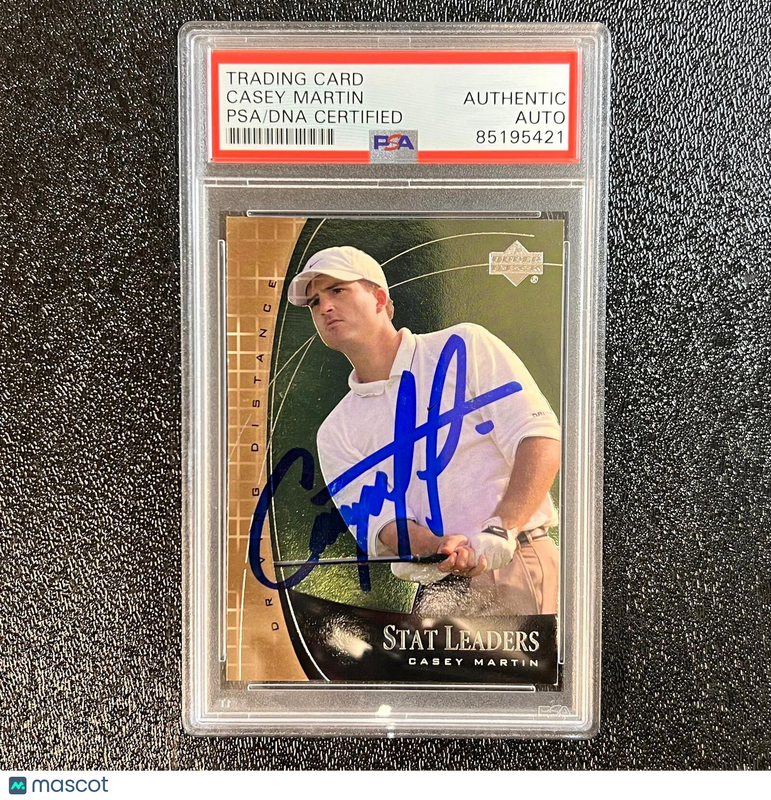 2000 Upper Deck #SL5 Casey Martin Signed Card PSA/DNA Autographed AUTO Slabbed G