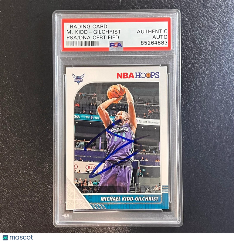 2019-20 Panini Hoops #21 Michael Kidd-Gilchrist Signed Card AUTO PSA Slabbed Hor