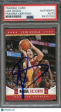2011-2012 NBA Hoops #47 Luis Scola Signed Card AUTO PSA/DNA Slabbed