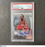 2013-14 Panini Totally Certified #18 Eric Sleepy Floyd Signed Card AUTO PSA Slab