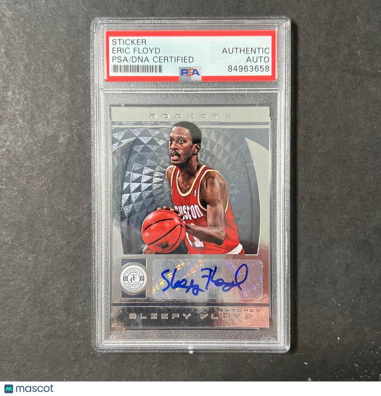2013-14 Panini Totally Certified #18 Eric Sleepy Floyd Signed Card AUTO PSA Slab
