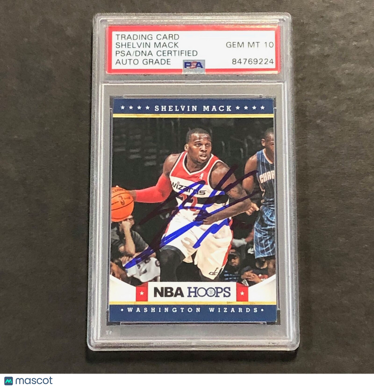 2012-13 Panini NBA Hoops #271 Shelvin Mack Signed Card AUTO 10 PSA Slabbed Wizar
