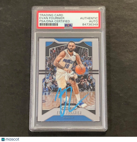 2019-20 Panini Prizm #192 EVAN FOURNIER Signed Card AUTO PSA Slabbed Magic
