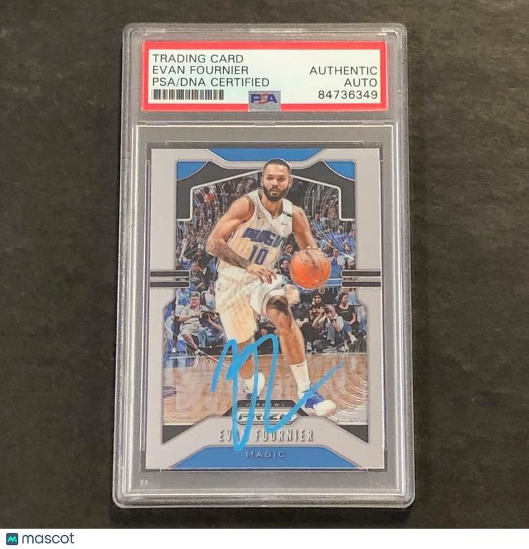 2019-20 Panini Prizm #192 EVAN FOURNIER Signed Card AUTO PSA Slabbed Magic