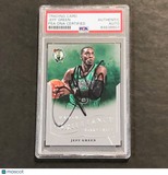 2012-13 Panini Brilliance #13 Jeff Green Signed Card AUTO PSA/DNA Slabbed Celtic