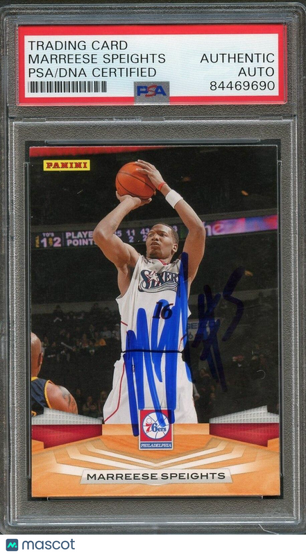 2009-10 Panini Basketball #37 Marreese Speights Signed Card AUTO PSA Slabbed 76e