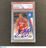 2010-11 Panini Season Update #26 Thaddeus Young Signed Card AUTO PSA Slabbed 76e