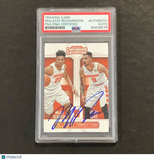 2016-17 Contenders Draft Picks #20 Malachi Richardson Signed Card AUTO PSA Slabb