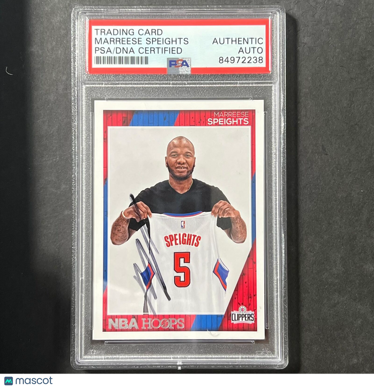 2016-17 Panini Hoops #253 Marreese Speights Signed Card AUTO PSA Slabbed Clipper