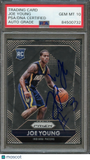 2015-16 Panini Prizm #305 Joe Young Signed Card AUTO 10 PSA Slabbed RC Pacers