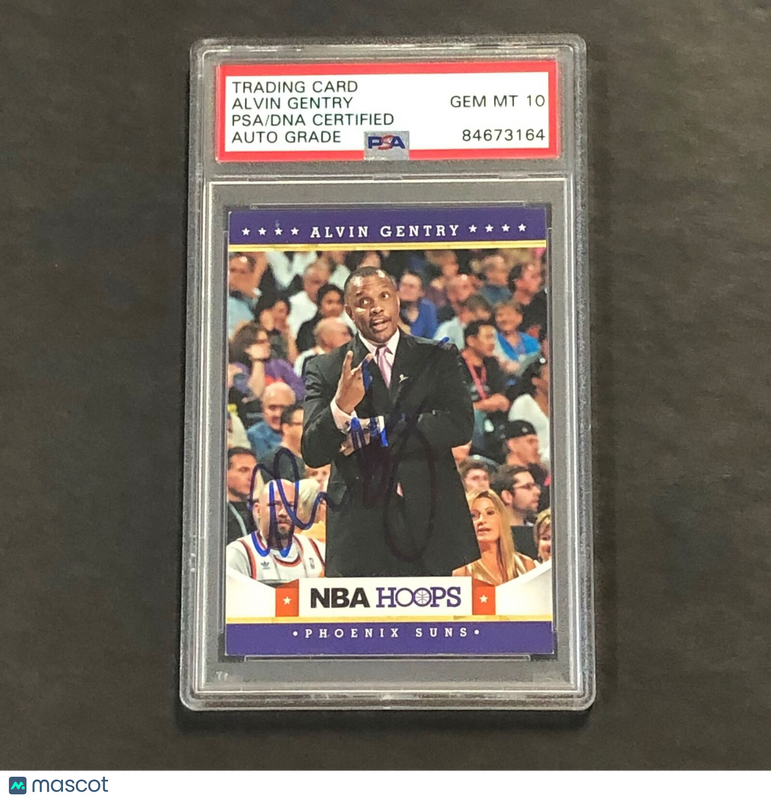 2012-13 NBA Hoops #210 Alvin Gentry Signed Card AUTO PSA Slabbed Suns