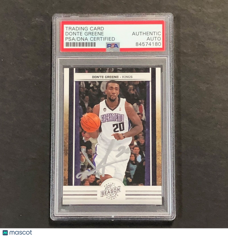 2009-10 Panini Season Update #150 Donte Greene Signed Card AUTO PSA/DNA Slabbed