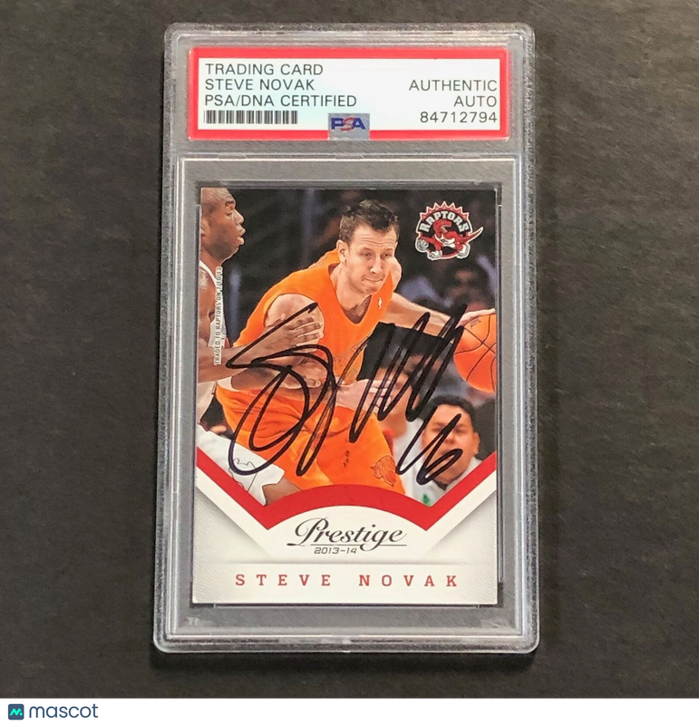2013-14 Panini Prestige #142 Steve Novak Signed Card AUTO PSA Slabbed Raptors