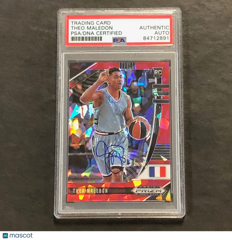 2020-21 Panini Prizm Draft Picks #57 Theo Maledon Signed Card AUTO PSA Slabbed R