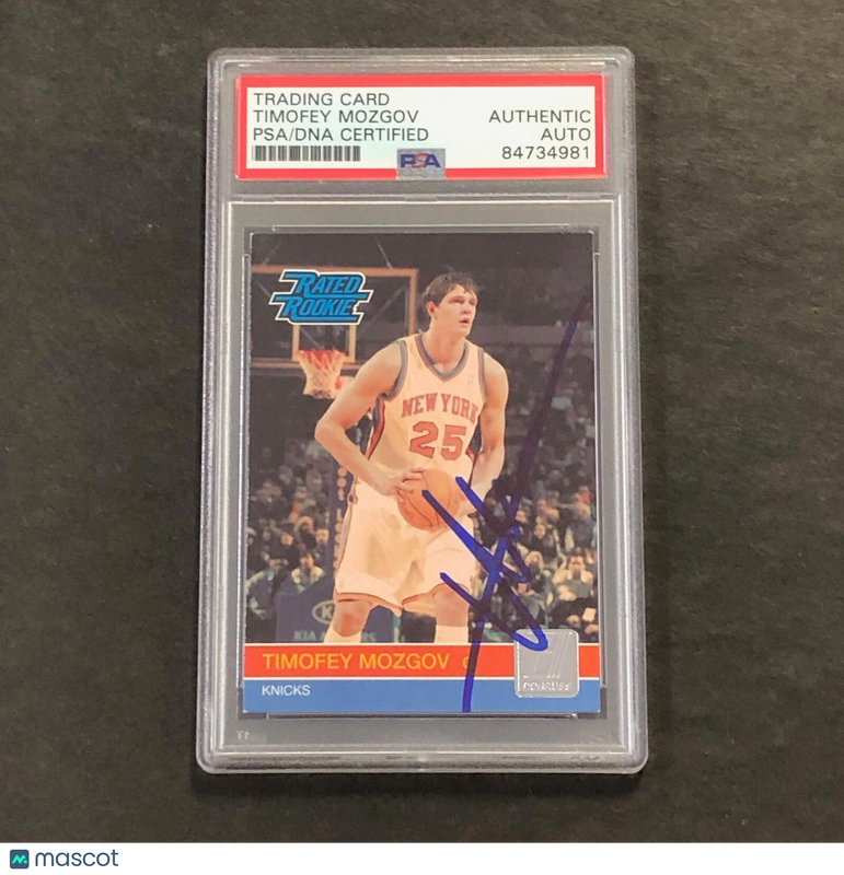 2010-11 Donruss Rated Rookie #262 Timofey Mozgov Signed AUTO PSA Slabbed RC Knic