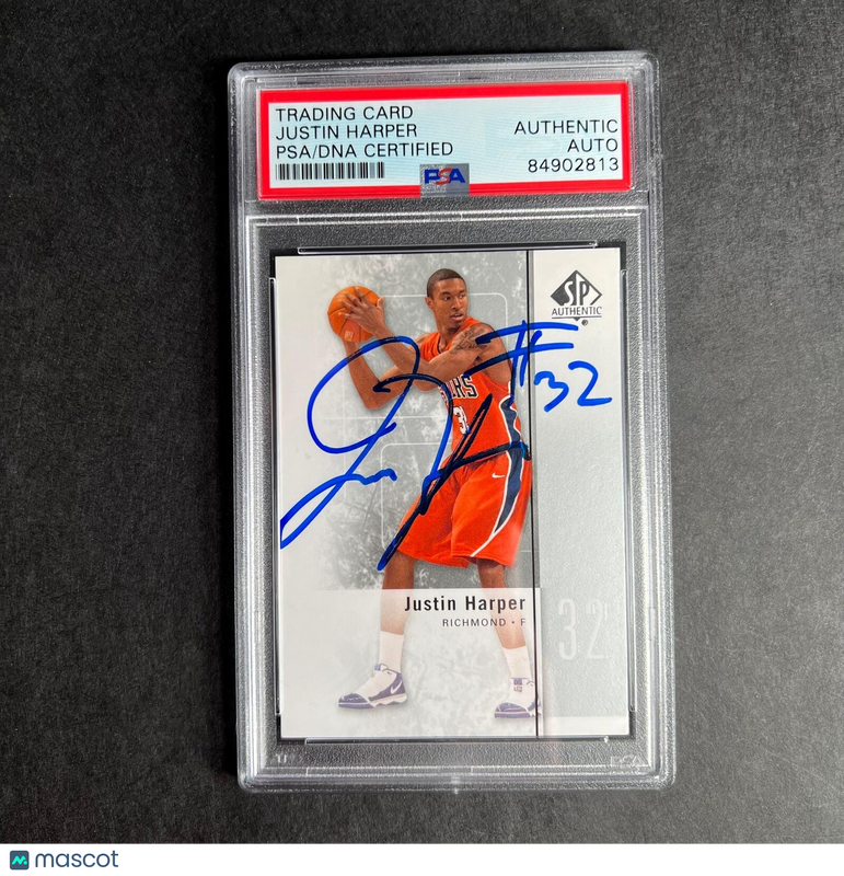 2011-2012 Upper Deck SPA #20 Justin Harper Signed Card AUTO PSA Slabbed Spiders