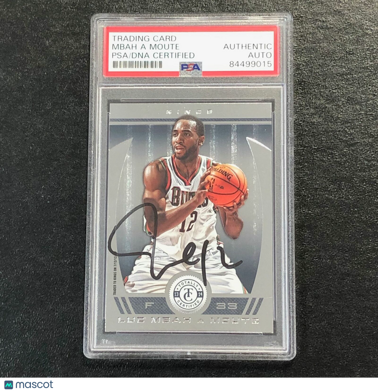 2013-14 Totally Certified #196 Luc Mbah a Moute Signed Card AUTO PSA Slabbed Buc