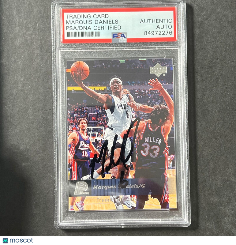 2006-07 Upper Deck #36 Marquis Daniels Signed Card PSA AUTO Slabbed Pacers
