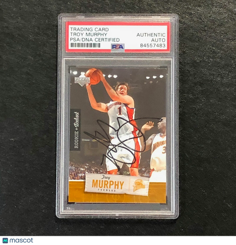 2005-06 Upper Deck Rookie Debut #29 Troy Murphy Signed Card Auto PSA Slabbed Warriors