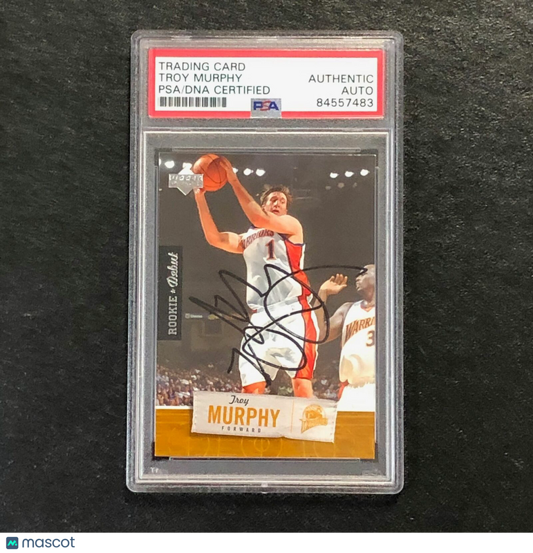 2005-06 Upper Deck Rookie Debut #29 Troy Murphy Signed Card Auto PSA Slabbed Warriors