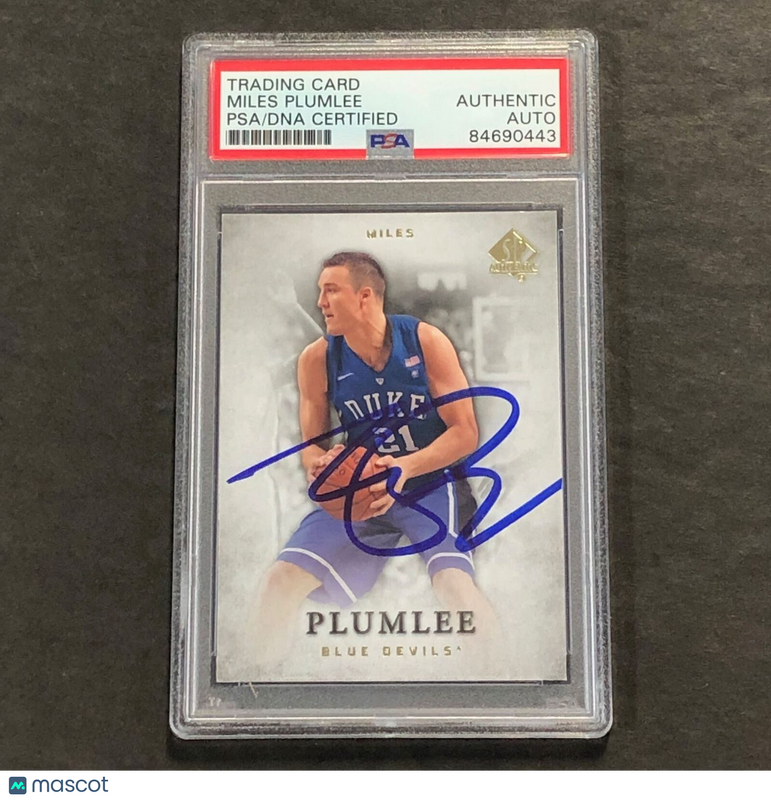 2012-13 SP Authentic #29 Miles Plumlee Signed Card AUTO PSA Slabbed Blue Devils