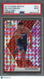2019 Panini Mosaic #231 Rui Hachimura Pink Camo PSA 9 Mint RC