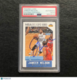 2015-16 NBA Hoops #251 Jameer Nelson Signed Card AUTO PSA Slabbed Nuggets