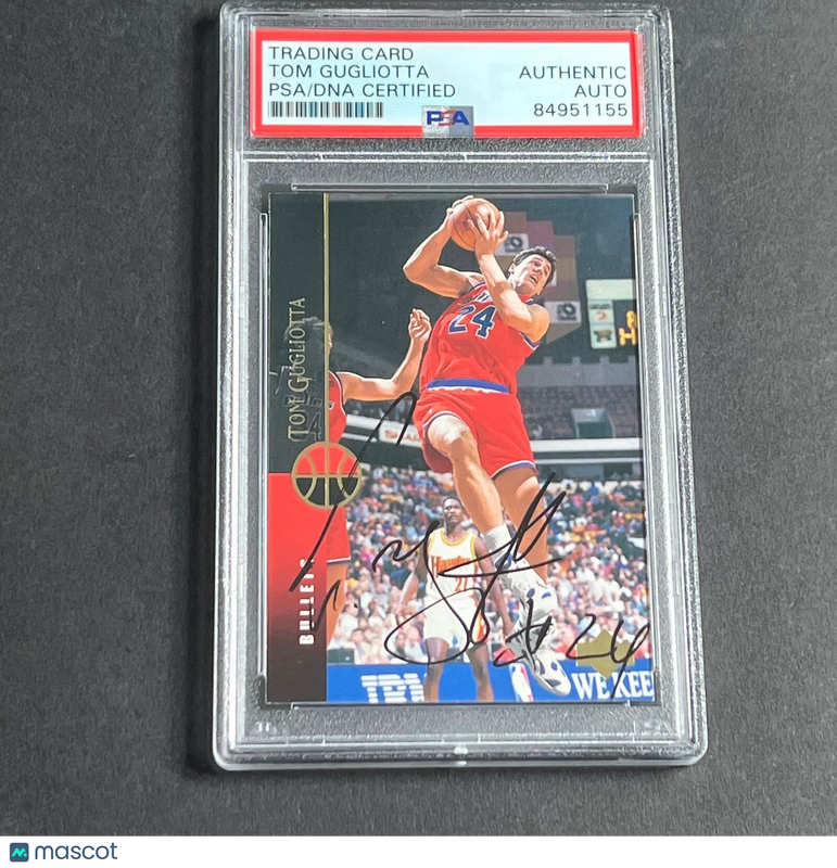 1993-94 Upper Deck #44 Tom Gugliotta Signed AUTO PSA Slabbed Suns