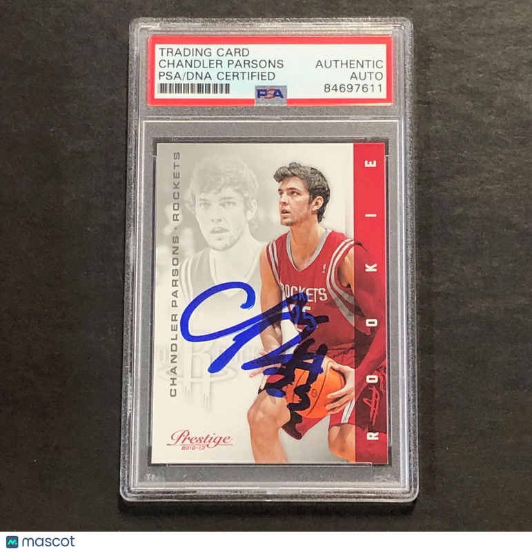 2012-13 Panini Prestige #160 Chandler Parsons Signed Card Auto PSA Slabbed Rockets