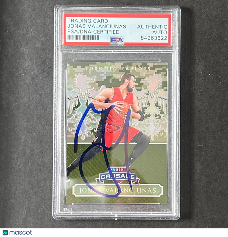 2014-15 Panini Excalibur #27 Jonas Valanciunas Signed Card AUTO PSA Slabbed Rapt