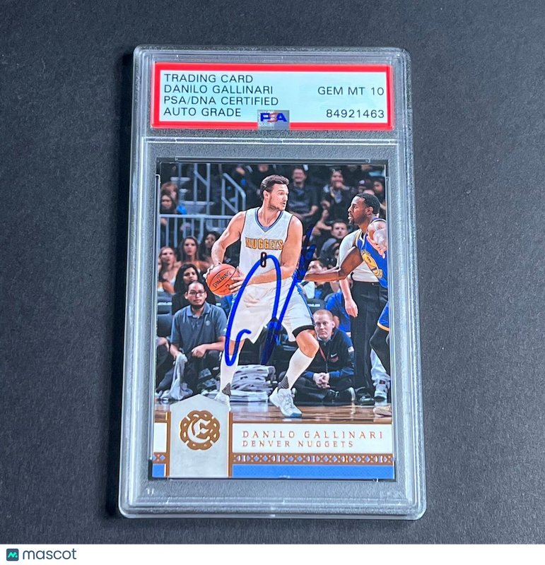 2016-17 Panini Excalibur #48 Danilo Gallinari Signed AUTO 10 PSA Slabbed Nuggets