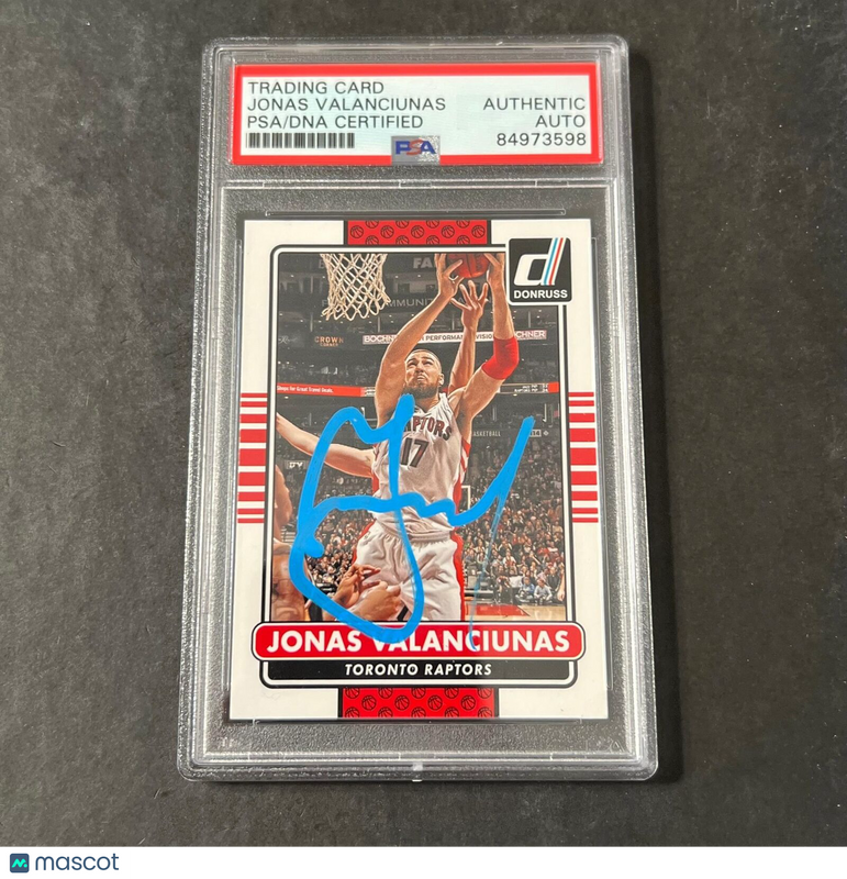 2015 Panini Donruss #88  Jonas Valanciunas Signed Card AUTO PSA Slabbed Raptors