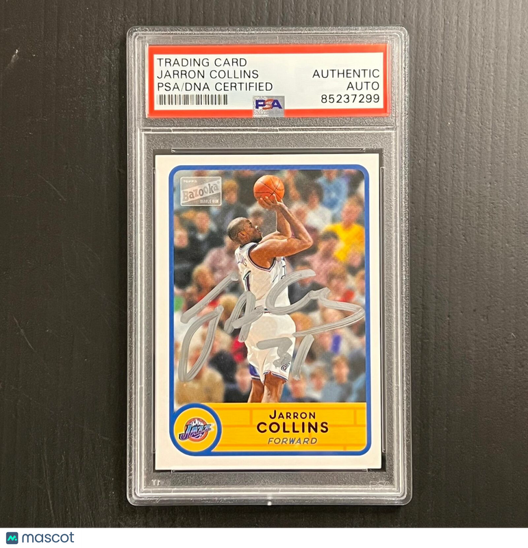 2003 Topps #186 Jarron Collins Signed Card AUTO PSA Slabbed Jazz