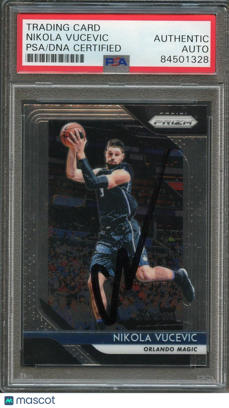 2018-19 Panini Prizm #169 Nikola Vucevic Signed Card AUTO PSA Slabbed Magic