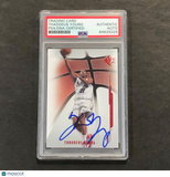 2008-09 SP Authentic #51 Thaddeus Young Signed Card AUTO PSA Slabbed 76ers